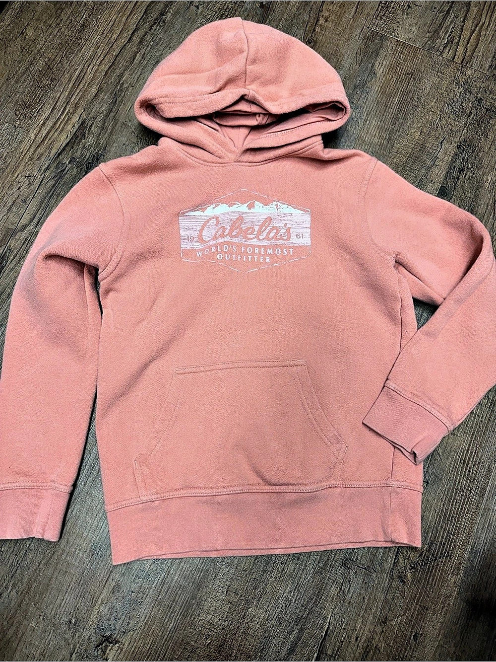 Cabela's hoodie Pullover in Pink girls Size Large Like New